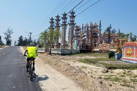 Hue Cycling Tour Thanh Toan Bridge An Bang Village city of Ghost