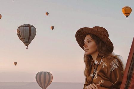 Cappadocia Hot Air Balloon Ride in Göreme on the First Flight.