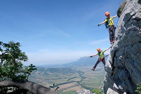 Guided Furlan and Otmar via ferratas in Vipava Valley