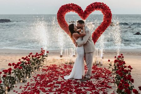 Private Romantic Beach Proposal in Nassau Bahamas 