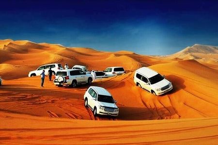 Dubai Red Dune Desert Safari, Camel Ride, Sandboarding, & BBQ