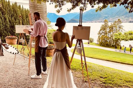 Private painting class on Lake Como shores Bellagio