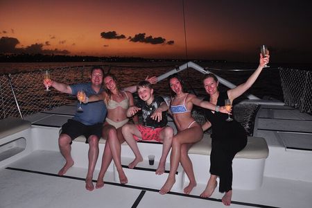Punta Cana Sunset Catamaran Cruise with BBQ, Champagne & Music 