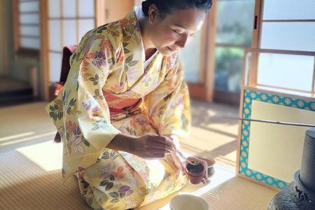 Enjoy a tea ceremony in a beautiful garden