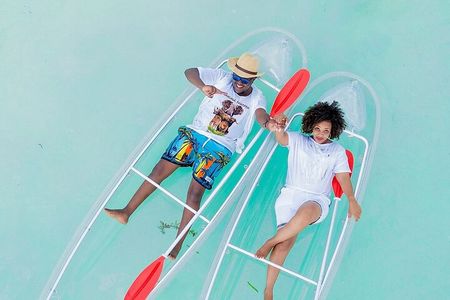 Zanzibar Transparent Kayak and Drone with Pickup