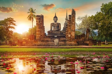 Ayutthaya Sunset Tour: UNESCO Temples & Peaceful River Cruise