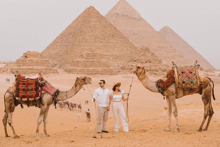  Private Tour Giza Pyramids ,Cairo Museum ,Camel Ride & lunch