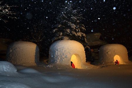 2 Days Private Tour in Yokote Kamakura Snow Hut Festival