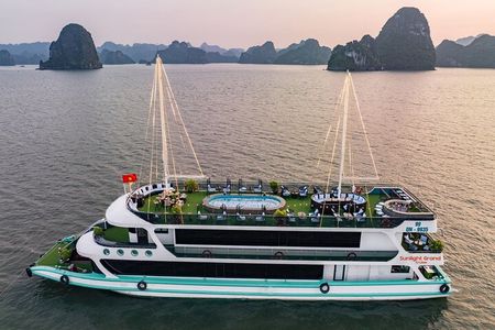 The Best 5 Star Halong Bay Cruise with Buffet,pool, Sunset Party