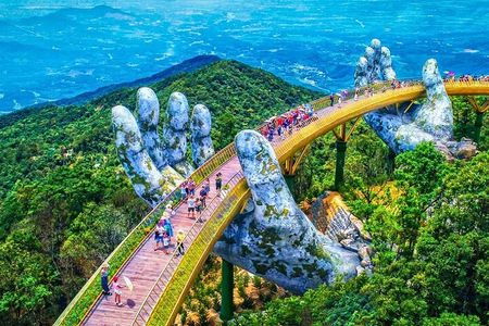 Hoi An To Hue By Private Car Visit Marble Mountains, Golden Bridge, Hai Van Pass