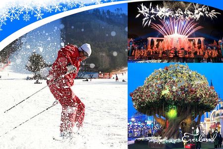 Jisan Forest Ski Resort and Everland 1 Day Tour