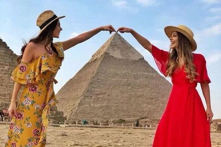 The Giza Pyramids, the Great Sphinx, and Local Lunch.