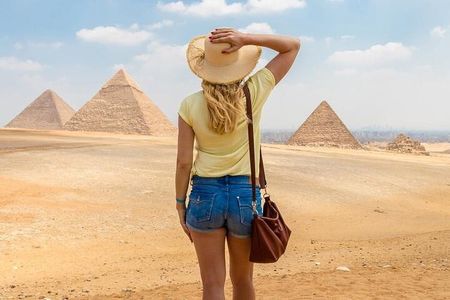 Full- Day Tour to Giza Pyramids Saqqara Serapeum Private Tour