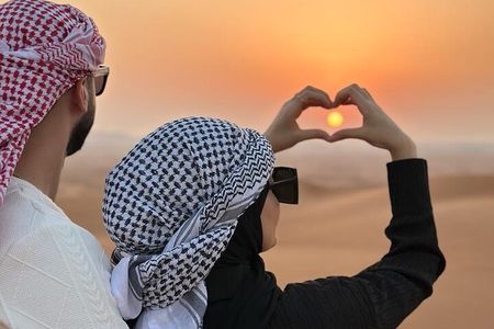 Dubai Sunrise private Desert Safari With Camel Ride 