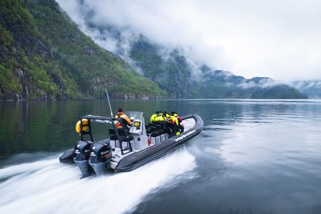 Hardangerfjord RIB Safari to Roadless Fyksesund from Øystese