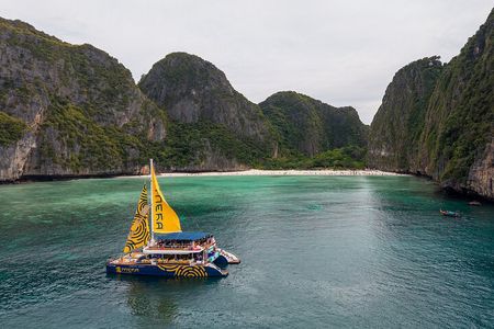 Phi Phi Islands with Sunset Party by Luxury Catamaran from Krabi 
