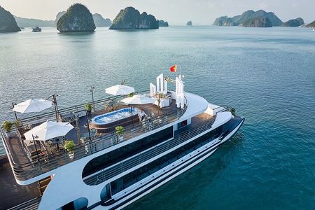 Cozy Bay Halong 5-Star Day Cruise, Buffet, Cave, Kayak, Swimming