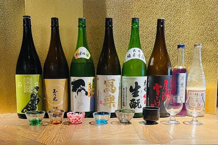 Casual Japanese SAKE tasting and snack experience in Kabukicho