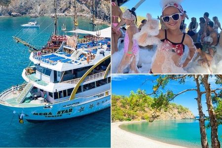 Antalya / Kemer : Mega Star Party Boat Trip w/ Lunch & Transfer 