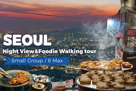 Seoul City Night View and Foodie Walking Tour