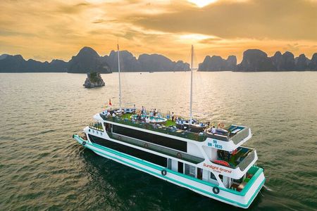Halong Bay Day Tour With Sunlight Luxury Cruise With Transfer
