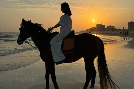 Horse riding by the beach Salalah 