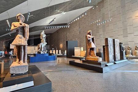 Best Day tour to The Grand Egyptian Museum with Giza Pyramids 