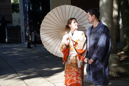 Photogenic Tokyo & Shrine Experience: Try Vintage KIMONO Haori