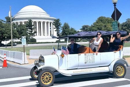 Washington DC Sightseeing Tour by Electric cart or Vintage Car 
