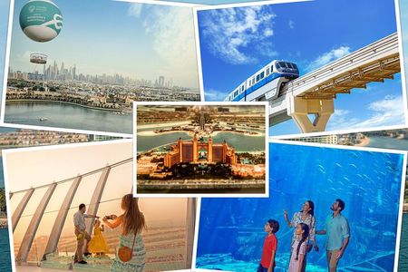 Palm Jumeirah-Dubai Balloon, Lost Chambers, The View & Monorail 