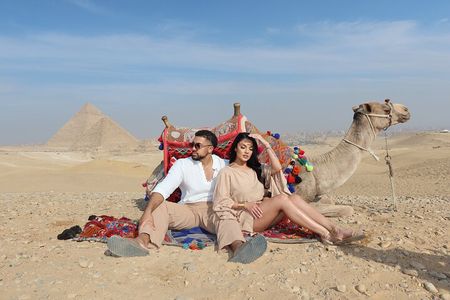 Civilization Museum, The Pyramids of Giza and Sphinx with launch