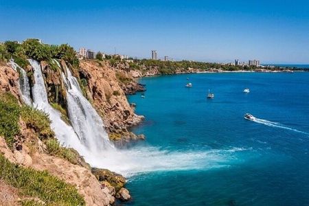 Antalya : Old City Tour w/Olympos Cable Car & Waterfalls & Boat