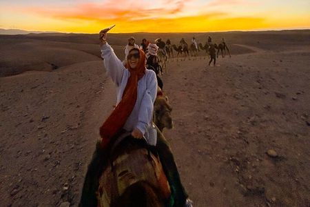 Agafay Golden Sunset and Camel Rides Dinner Show