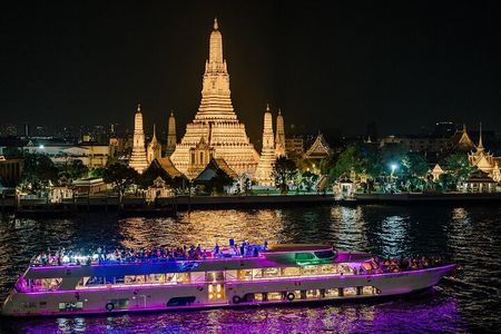 Bangkok Grand Pearl Dinner Cruise with Iconic River Views