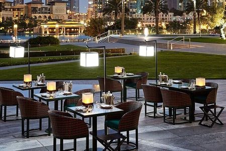 Armani Hotel Dinner with Burj Khalifa View with Transfers Option