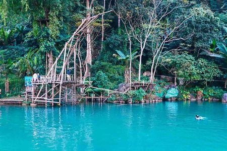 Vang Vieng Tour A Blue lagoon 3 with Caves and Zipline