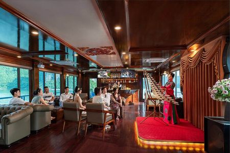 Hanoi : TOP Ha Long Bay 5-star Cruise with Buffet & Live Music