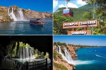 Antalya City Tour : OLYMPOS CABLE CAR, WATERFALLS & BOAT TRIP
