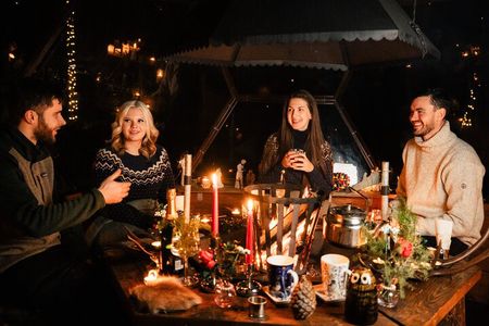 Aurora Borealis Dinner in a Glass Igloo