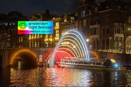 Amsterdam Light Festival Cruise with Free Hot Drink