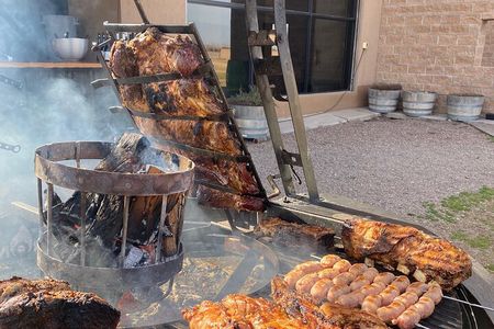 Asado Argentino Lunch & Visit 2 Wineries with Private Transfer