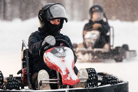 Lapland Winter Park Ice Karting Experience in Rovaniemi Finland