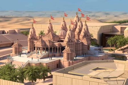 From Dubai Private BAPS Hindu Temple And Sheikh Zayed Mosque Tour