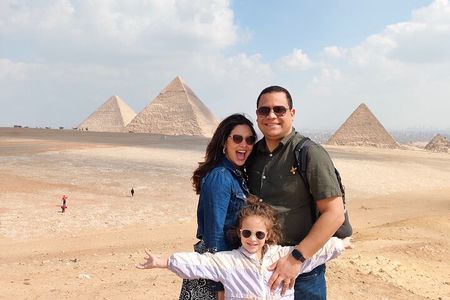 PRIVATE Tour to Giza Pyramids,Sphinx,Camel&Inside Pyramid
