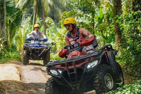 2 hour Bali ATV Ride Ubud waterfall jungle and rice fild track 