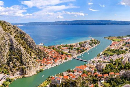 From Split Omis Day Tour with Boat Cruise and Swimming 