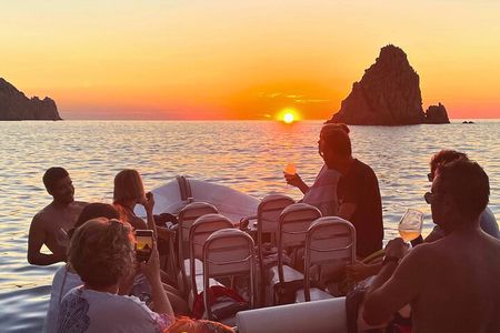 From Sagone/Cargèse: Sunset Aperitif Calanques de Piana Swimming