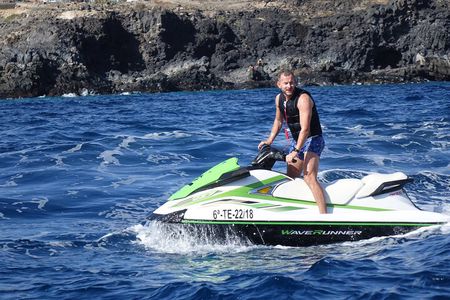 2 people "Turbo Jet Ski" ride in Tenerife with Pick up(1 Jet Ski)