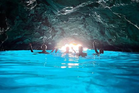 Blue Cave Sunset with Snorkeling