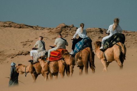 Camel riding and Agadir Desert (Timlalin) tour with Mint tea